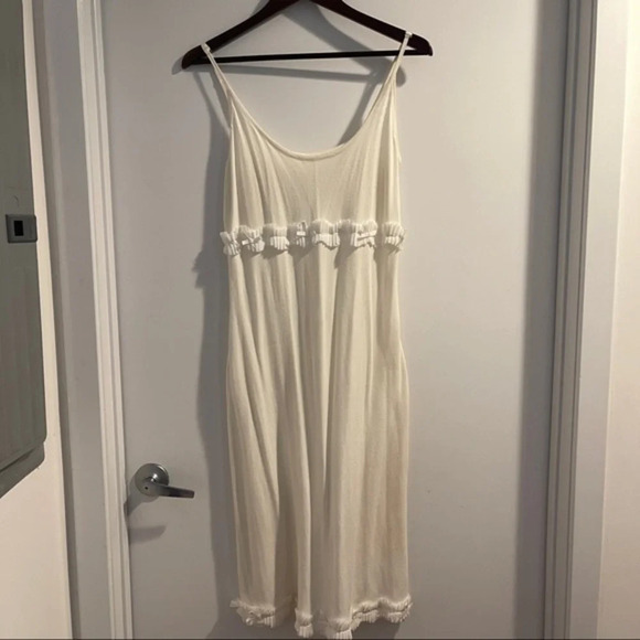 Dress adjustable straps L beige Étincelle elastanne - Picture 1 of 3